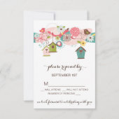 Kleurrijke Tortelduifjes en vogelhuizen RSVP Uitno (Achterkant)