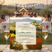 Kleurrijke Toscaanse uitnodiging tot het uitzenden