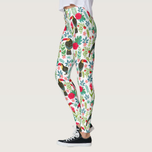 Kleurrijke Toscanen tropische bloemen patroon Leggings