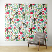 Kleurrijke Toscanen tropische bloemen patroon