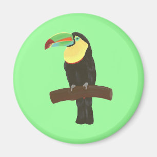 Kleurrijke Toucan Schilderij van CherylsArt Magnet