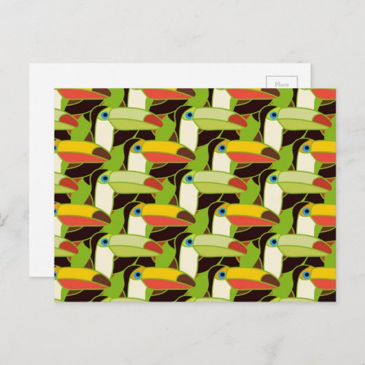 Kleurrijke Toucans 2 Briefkaart (Voorkant / Achterkant)