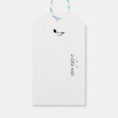 kleurrijke touroperator die op een tak zit cadeaulabel (Achterkant)