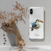 kleurrijke touroperator die op een tak zit Case-Mate iPhone case