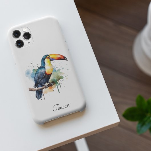 kleurrijke touroperator die op een tak zit Case-Mate iPhone case