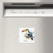 kleurrijke touroperator die op een tak zit magneet (Insitu (Vaatwasser))