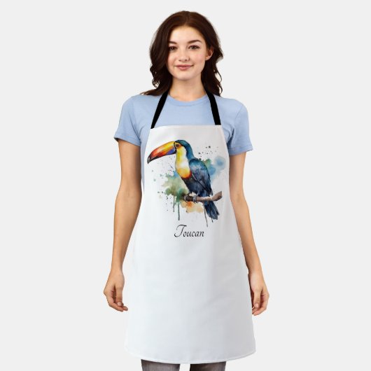 kleurrijke touroperator die op een tak zit schort (Gedragen)