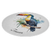 kleurrijke touroperator die op een tak zit snijplank (Hoek)