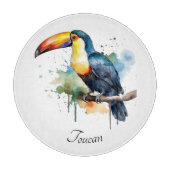 kleurrijke touroperator die op een tak zit snijplank (Voorkant)