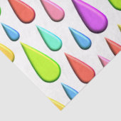 Kleurrijke traanval, regendruppelpatroon tissuepapier (Detail)