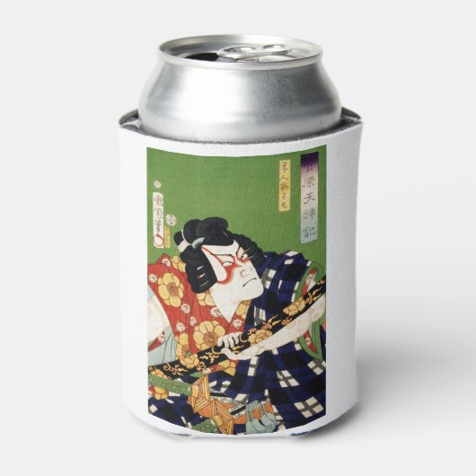  kleurrijke traditionele Japanse Ukyio-e-sty Blikjeskoeler (Blikje Voorkant)