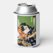 kleurrijke traditionele Japanse Ukyio-e-sty Blikjeskoeler (Blikje Achterkant)