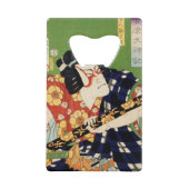  kleurrijke traditionele Japanse Ukyio-e-sty Creditkaart Flessenopener (Voorkant)