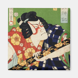  kleurrijke traditionele Japanse Ukyio-e-sty Magneet