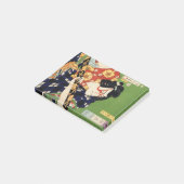 kleurrijke traditionele Japanse Ukyio-e-sty Post-it® Notes (Schuin)