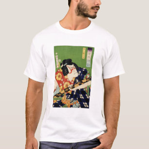  kleurrijke traditionele Japanse Ukyio-e-sty T-shirt