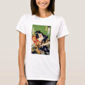  kleurrijke traditionele Japanse Ukyio-e-sty T-shirt (Voorkant)