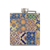 Kleurrijke traditionele mediterrane en Egeïsche te Heupfles (Achterkant)