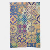 Kleurrijke traditionele mediterrane en Egeïsche te Theedoek (Verticaal)