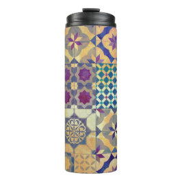 Kleurrijke traditionele mediterrane en Egeïsche te Thermosbeker