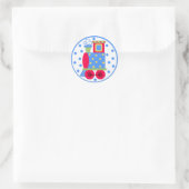 Kleurrijke Train Baby Sticker (Tas)