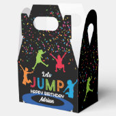 Kleurrijke Trampoline Park Jump Kids Verjaardagsfe Bedankdoosjes (Geopend)