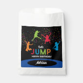 Kleurrijke Trampoline Park Jump Kids Verjaardagsfe Bedankzakje (Voorkant)