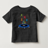 Kleurrijke Trampoline Park Jump Kids Verjaardagsfe Kinder Shirts (Voorkant)