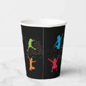 Kleurrijke Trampoline Park Jump Kids Verjaardagsfe Papieren Bekers (Rechts)