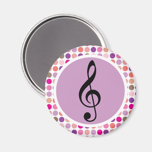 Kleurrijke Treble Clef Koelkast Magnet Gift (Voorkant / Achterkant)
