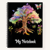 Kleurrijke Tree Notitieboek (Voorkant)
