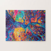 Kleurrijke Tree of Life Rainbow Serenity Natuur Ar Legpuzzel (Horizontaal)