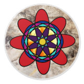 Kleurrijke trekknop keramische knop (Voorkant)