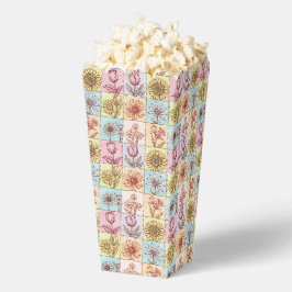 Kleurrijke trendy bloemenpatroon Verjaardag p Bedankdoosjes