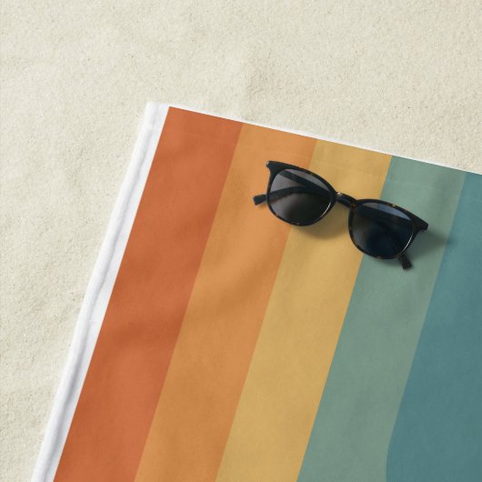 Kleurrijke trendy bruiloft geschenk strandlaken (In situ)