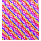 Kleurrijke Trendy Geometric Douchegordijn (Voorkant)
