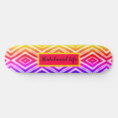 Kleurrijke Trendy Geometric Persoonlijk Skateboard (Horizontaal)