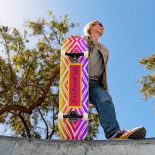 Kleurrijke Trendy Geometric Persoonlijk Skateboard