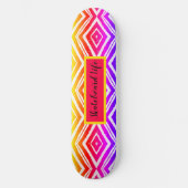 Kleurrijke Trendy Geometric Persoonlijk Skateboard (Voorkant)