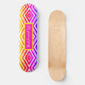 Kleurrijke Trendy Geometric Persoonlijk Skateboard (Voorkant)