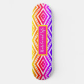 Kleurrijke Trendy Geometric Persoonlijk Skateboard (Voorkant)