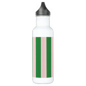 Kleurrijke trendy groene kleur blok moderne strepe waterfles  (Links)