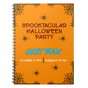 KLEURRIJKE TRENDY HALLOWEEN SPOOKY PARTY GAST NOTITIEBOEK