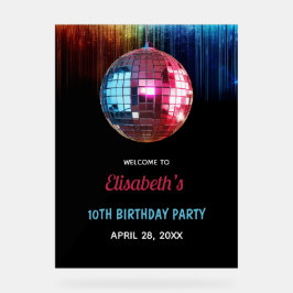 Kleurrijke trendy in mijn dubbele cijfers tijdperk acryl bord