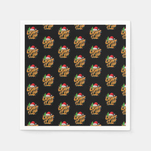 Kleurrijke trendy kerst servet
