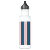Kleurrijke trendy moderne marine nautische blauwe  waterfles  (Links)