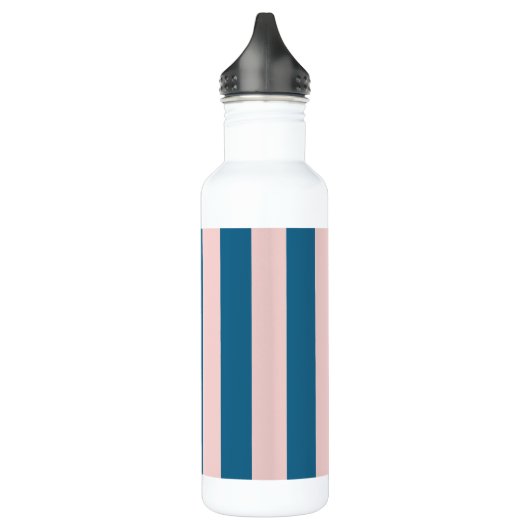 Kleurrijke trendy moderne marine nautische blauwe  waterfles  (Links)