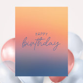 Kleurrijke Trendy Ombre Rainbow Happy Birthday Kaa