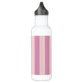 Kleurrijke Trendy Retro lavendel paarse Strepen Waterfles (Links)