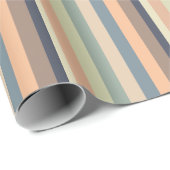 Kleurrijke trendy strepen verjaardag cadeaupapier (Rol Hoek)